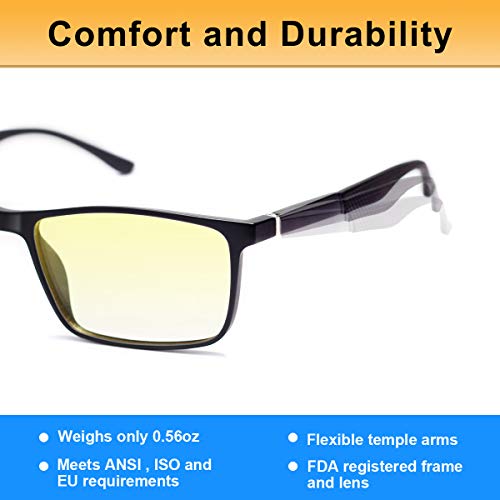 6 Blocking+Computer+WENDU+Eyestrain+Lenses+Black
