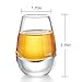ZENS Sake Cups Glass,Cute Clear Sake Glasses Cups 1.35 Once Set of 2 with Heavy Base for Sake Carafe Japanese Cold Liquor
