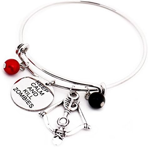 Movie and TV Costume Jewelry Message Charm Expandable Wire Bracelet- Birthday Mother Daughter Friendship Gifts