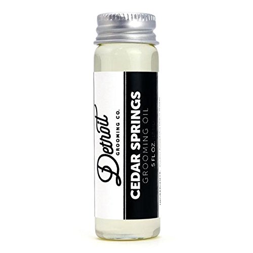 Detroit Grooming Co. 0.5 Ounce Grooming Oil - Cedar Springs 0.5 Ounce | Oil For All Beards | Helps Soften and Condition Dry and Itchy Beards