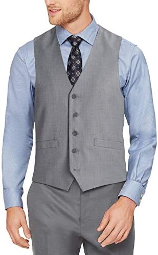 Men's Formal Business Suit Vest V-Neck Regular Fit Casual Dress Waistcoat