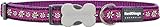Red Dingo Daisy Chain Purple Dog Collar, Medium/Large/20mm