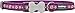 Red Dingo Daisy Chain Purple Dog Collar, Medium/Large/20mm