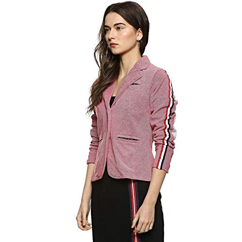 campus sutra women plain blazer