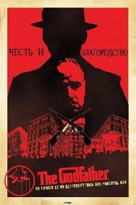 Amazon De Propaganda Russisch Der Pate Marlon Brando Al Pacino Movie Poster 24 X Es 91 44 Cm