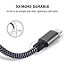 Winage Lightning Cable,3Pack 6FT Nylon Braided USB Cord Charging Cable Compatible with iPhone 7/7 Plus,6/6S/6 Plus/6S Plus,5/5S/5C/SE, iPad, iPod Nano 7,iPod Touch( Carbon black)