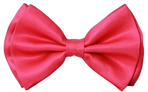 Men's Unisex Wedding Party Tuxedo Hot Pink Dress Bow Tie Bowtie! Brand New in Factory Box!