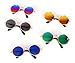 DPLUS Cool Stylish and Funny Cute Pet Sunglasses Pet Goggles - Glasses Set of 5 - Classic Retro Circular Metal Prince Sunglasses for Cat,Chihuahua or Small Dogs (Classic Retro)