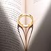 BESTJEW Gold Love Ring Screw Design Promise Engagement Wedding Couples Band Titanium Stainless Steel Size 5-10