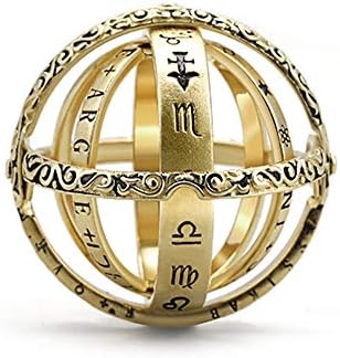 Astronomical Sphere Ring,Hand-Carved Romantic Foldable Finger Ring Jewelry Gifts
