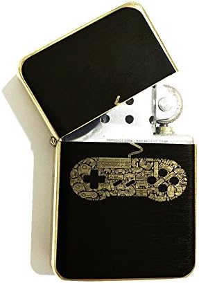 Gamer Remote Control Gold Flip Top Cigarette Lighter