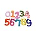 SODIAL(TM) Funky Fun Colorful Magnetic Numbers Wooden Fridge Magnets Kids Educational toys