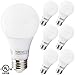TORCHSTAR 6 Pack 6W UL-Listed A19 LED Bulb, 40W Equivalent, 2700K Warm White, E26 Medium Base, 470lm 110V for General Lighting, Non-dimmable