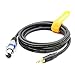 Disino XLR to 3.5mm (1/8 inch) Stereo Microphone Cable for Camcorders, DSLR Cameras, Computer Recording Device and More - 10ft