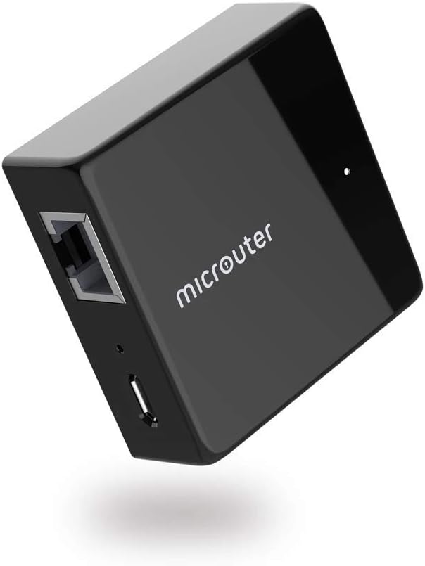 Microuter N300 Nano Travel Router, OpenWrt PreInstalled, WiFi Repeater, Bridge AP