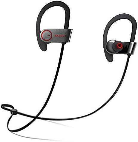 Akbuds Bluetooth Earbuds, Wireless Sports Beats Sound Quality Ultra Lightweight Stereo Running Headphones /Headset Noise Cancelling In-Ear Earphones With Micphone for iPhone and Android Cell Phones