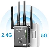 VICTONY WA1200 Wireless Range Extender 1200Mbps WiFi Extneder Dual Band With 4 External Antennas WiFi Signal Booster