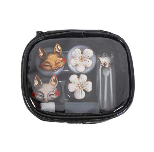 image for Chris-Wang Cute Contact Lens Case Travel Kit Portable Contact Case Con