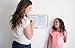 Magnetic Dry Erase Board for Kids - 11 x 14 inch Kids Mini White Board - Magnetic Whiteboard With Colorful Frame, Marker With Eraser Tip, Hanging String and 2 Magnets