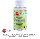 SaltStick FASTCHEWS 60-count Bottle of Chewable Electrolyte Replacement Tablets, Zesty Lemon Lime