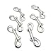 Set of 6 Nickel Plated Double Ended Bolt Snaps Bolt Trigger Chain Hook for for Agricultural, Equine, Home, Garage Use