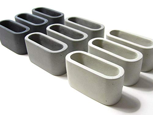 Business Card Holder, Vertical Business Card Display, Business Card Stand for Desk, Cement, Minimalist Business Card Holder