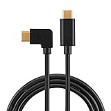 Right Angle USB C to USB C Cable 3A Fast Charge, CableCreation 6.6ft USB Type C Cable 480Mbps Data, Compatible with MacBook(Pro), Samsung Galaxy S10/S9/S9+/S8, Pixel 3XL 2, 2M Black