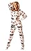 KISS Strutter White Hooded Adult Onesie Pajamas (L)