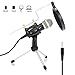 Mini Condenser Microphone NASUM Portable 3.5mm Plug &Play Home Studio Microphones for Voice Recording,Chatting,Cellphones,Tablets,Laptops,Computers