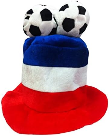 Hibye FIFA World Cup Russia 2018 Football Shaped Hat Party Cap Festival Decorate Supplies, Football Fans Hat, Flexible,Multicolor Matching the National Flags (Kor)