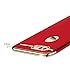 KUMTZO Compatible for iPhone 8 Plus/7 Plus Case,Fashion & Luxury 3 in 1 Ultra Thin Slim Hard Case Coated Non Slip Matte Surface Electroplate Frame Cover for iPhone 8 Plus/7 Plus 5.5 inch_Red