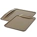 Calphalon 2 Piece Nonstick Bakeware Cookie Sheet Set, Toffee