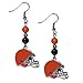 NFL Siskiyou Sports Womens Cleveland Browns Fan Bead Dangle Earrings One Size Team Color