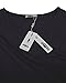 STYLEWORD Women's Short Sleeve V Neck Casual Elegant Dress(Black,S)