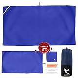 PREMIUM CAMPING - TRAVEL TOWEL, Set of 3 Microfiber Towels for Gym, Pool, Sports, Beach, FREE Mesh Bag, Quick Dry, Compact, Super Absorbent and Lightweight