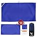Microfiber Fast Drying Towels - Lightweight Sports Towel - Gym Towel for Yoga, Fitness - Indispensable for Beach, Bath, Camping Gear, Travel - Higly Absorbent, Compact & Soft - Best Set of 3