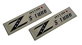 2 x (Pair / Set) Z Nismo S-Tune Aluminum Engine Hood Emblem Badge Nameplate for Nissan Datsun 240z 240SX 260z 280ZX 300ZX 350Z 370Z NISMO Z S TUNE