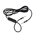 EpicDealz Replacement Black 3.5mm 1/8" Audio Stereo Jack Cable Lead AUX-in Cord with MIC for B&Ouml;HM Bohm B76 Wireless Bluetooth Headphones with Active Noise Cancelling
