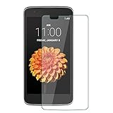 LG Tribute 5, LG Treasure, LG Escape 3, LG Phoenix 2, LG K7 [Full Screen Coverage] Tempered Glass Screen Protector, Anti-Scratch Bubble Free Temper Glass for LG K7, Clear Temper Glass