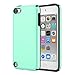 MoKo Case Fit iPod Touch 2019 Released iPod Touch 7 / iPod Touch 6 / iPod Touch 5, 2 in 1 Shock Absorbing TPU Bumper Ultra Slim Protective Case with Hard Back Cover - Mint Green