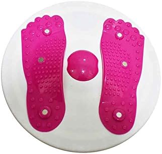 Twisting Waist Disc Bodytwister Ankle Body Aerobic Exercise Foot Exercise Fitness Twister Figure Trimmer Magnet Balance Rotating Board (Pink) (Rose)