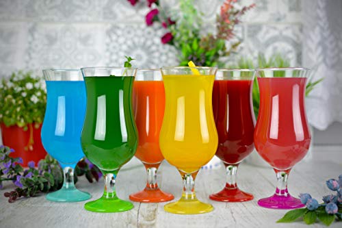 Sendez 6 Stück Cocktailgläser 480ml 9 Varianten Hurricane Longdrinkgläser Bargläser (Mix2) – Bild 3