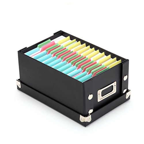 SnapNStore 4x6 Index Card Storage Box For Recipes, Photos, Receipts (New)