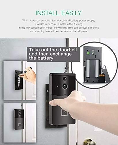 LWB Smart Home Wireless WiFi Video Doorbell Handy Fernbedienung Video berwachung Alarm Meer