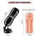Vibrating Male Masturbator Cup Masturbation Toys with Adjustable Strong Suction Cup for Male Hands-Free Fun, PALOQUETH Realistic Male Stroker TPR Sleeve with Powerful Vibration Squeezable Panels