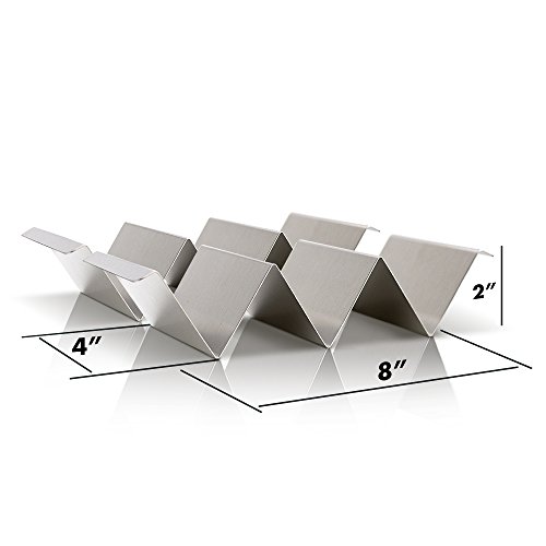 Taco Holder Set of 4 - Stainless Steel Taco Stand - Dishwasher & Oven Save - Easy To Fill Taco Rack And Perfect To Keep Your Delicious Tacos - Thumbnail 3