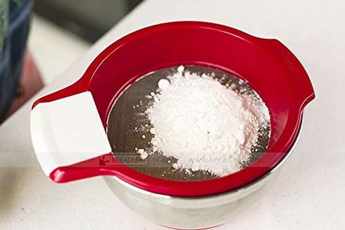 Astra Gourmet 1pc Fine Mesh Strainer/Flour Sieve/Icing and Sugar Sifter,6 1/2" by 2 1/2", Made of Plastic and Stainless Steel(Hot Pink) - Thumbnail 2