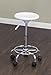 Studio Designs Studio Stool in White with Chrome 13178