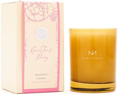 Niven Morgan, Green Tea and Peony Scented Candle, No Matches