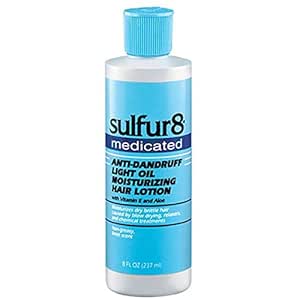 Amazon Com Sulfur 8 Medicated Anti Dandruff Light Oil Moisturizing Hair Lotion Beauty